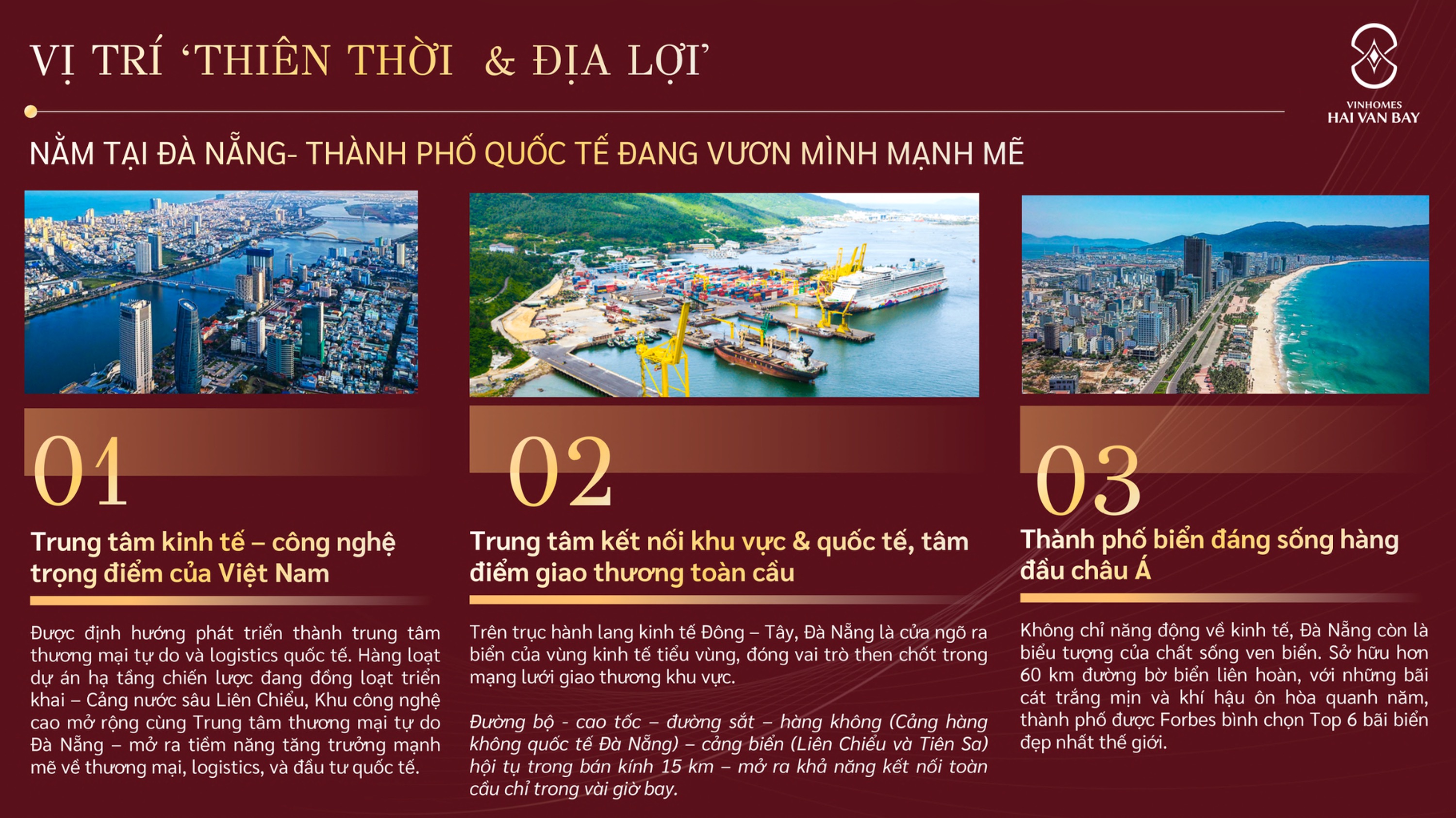 Vị trí chiến lược Vinhomes Hải Vân Bay — tâm điểm kết nối miền Trung